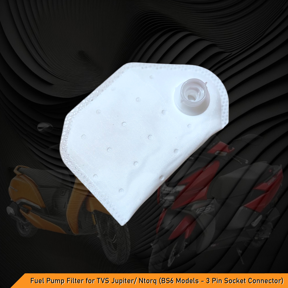 Fuel Pump Filter for TVS Jupiter 125 & Ntorq 125 BS6 - Premium Replacement Part (3 Pin Socket Connector)