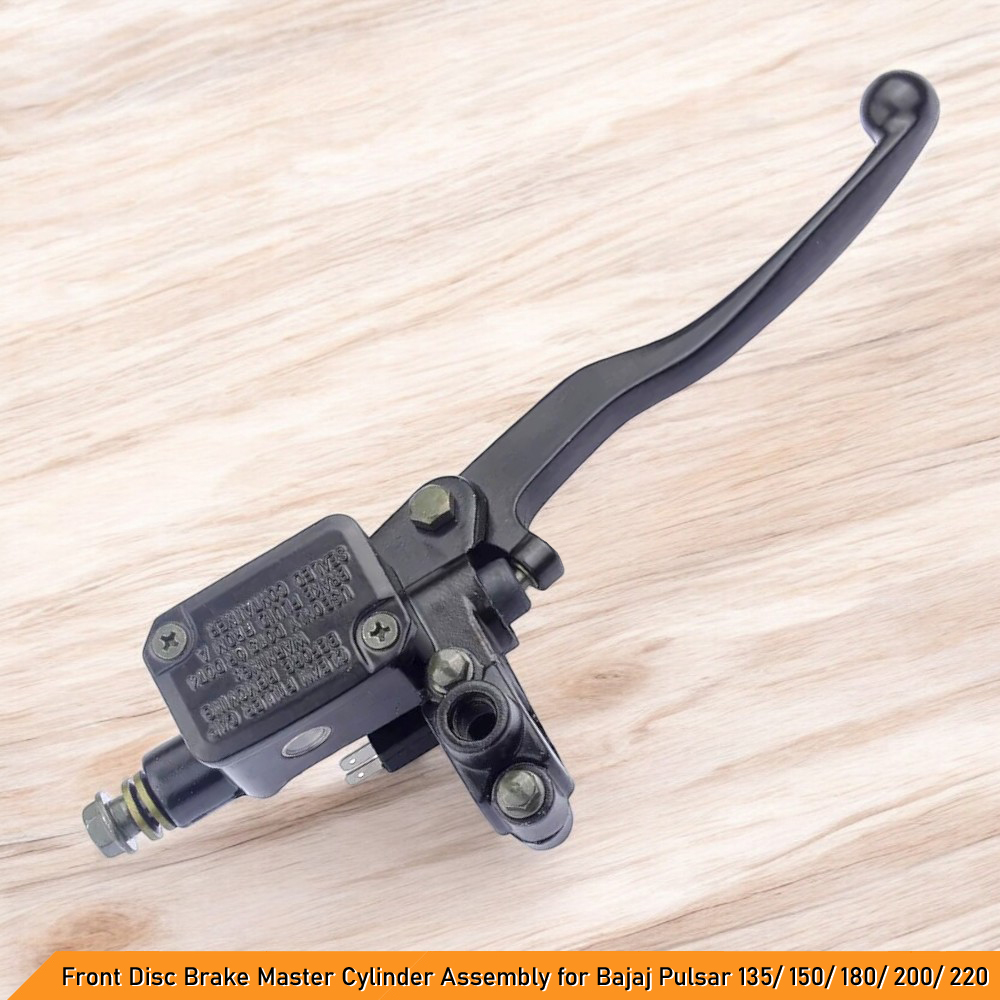 Front Disc Brake Master Cylinder Assembly for Bajaj Pulsar 135/150/180/200/220 (With Brake Switch) - High-Performance Replacement