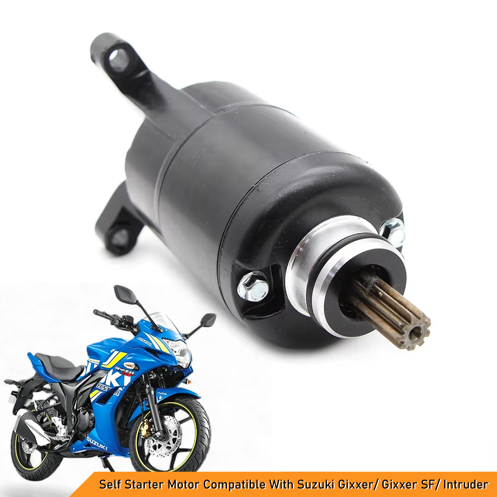 Self Starter Motor Compatible With Suzuki Gixxer/ Gixxer SF/ Intruder - Reliable & High-Performance Starter