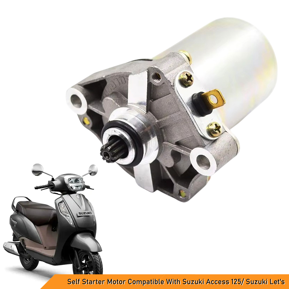 Self Starter Motor Compatible with Suzuki Access 125 & Suzuki Let's - Reliable & High-Performance Starter