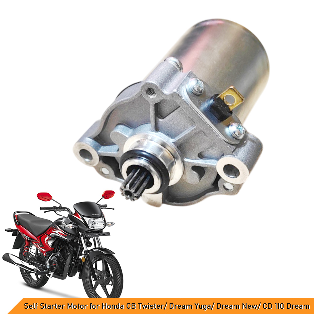 Self Starter Motor Compatible with Honda CB Twister/ Dream Yuga/ Dream New/ CD 110 Dream - Reliable & High-Performance Starter