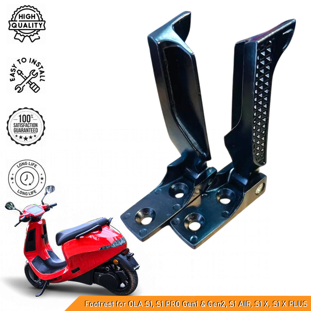 High-Quality Footrest for OLA S1, S1 PRO Gen1 & Gen2, S1 AIR, S1 X, S1 X PLUS - Premium Comfortable & Durable Foot Pegs