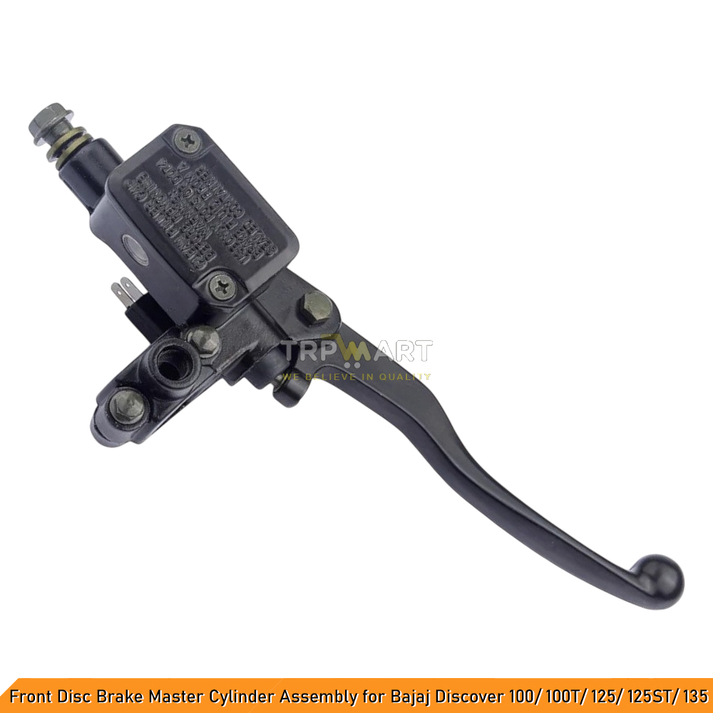 Front Disc Brake Master Cylinder Assembly for Bajaj Discover 100/100T/125/125 ST/135 - High-Performance Replacement (With Brake Switch)