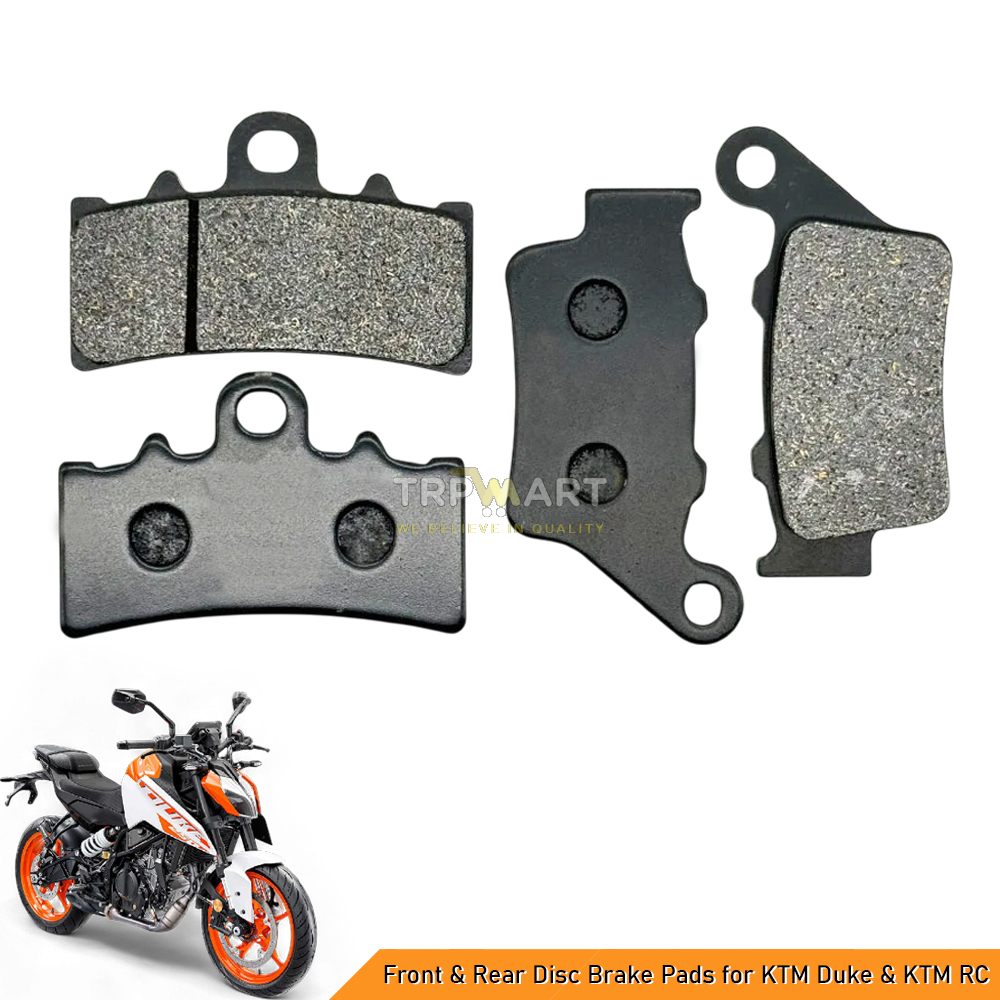 Front & Rear Disc Brake Pads Compatible with KTM Duke & KTM RC - High-Performance Stopping Power