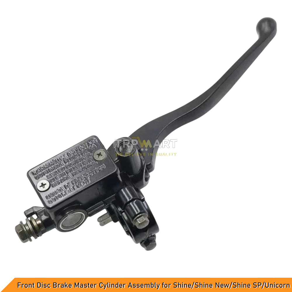 Front Disc Brake Master Cylinder Assembly for Honda Shine / Shine New / Shine SP / Unicorn (With Brake Switch) - Reliable Replacement Part