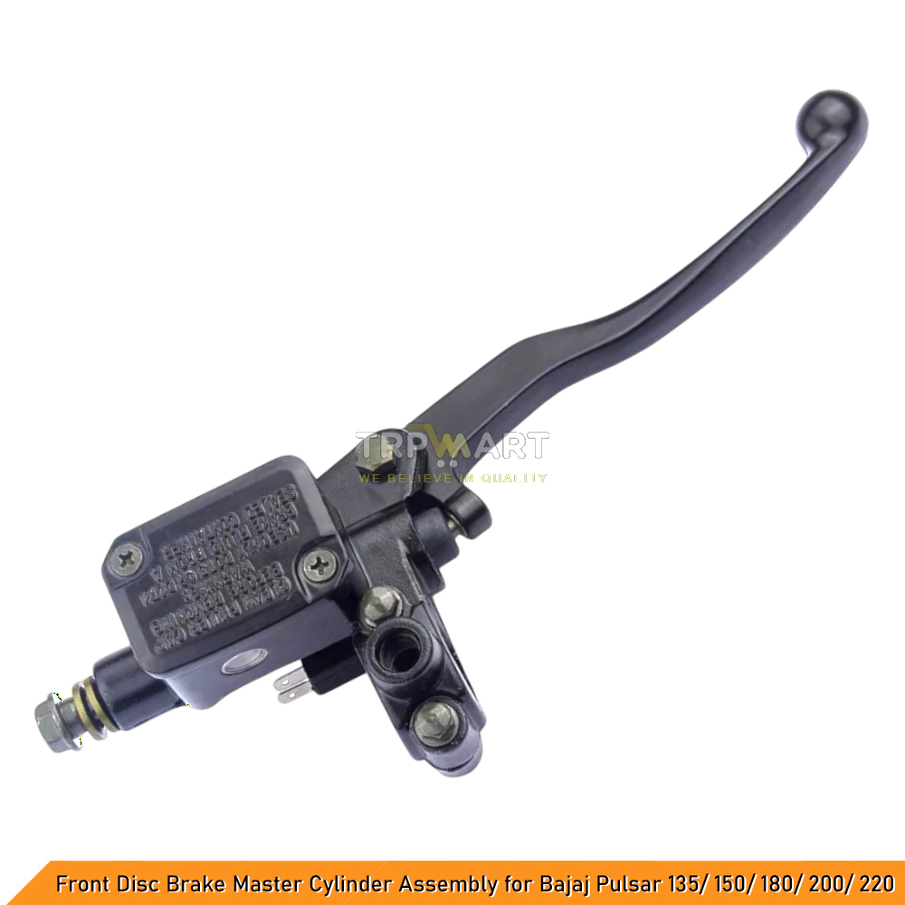Front Disc Brake Master Cylinder Assembly for Bajaj Pulsar 135/150/180/200/220 (With Brake Switch) - High-Performance Replacement