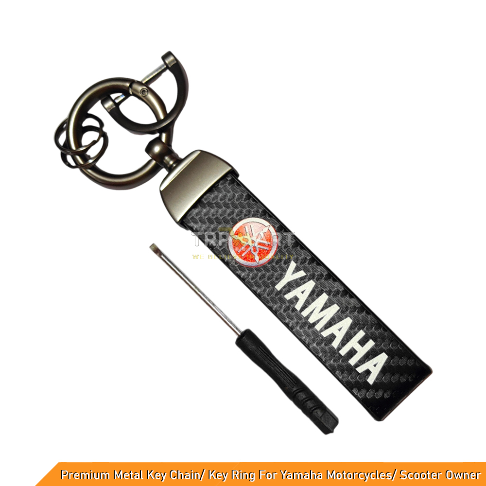 Premium Metal Leather Key Chain | Stylish & Durable Key Ring Pendant Holder for KTM Motorcycle Owners
