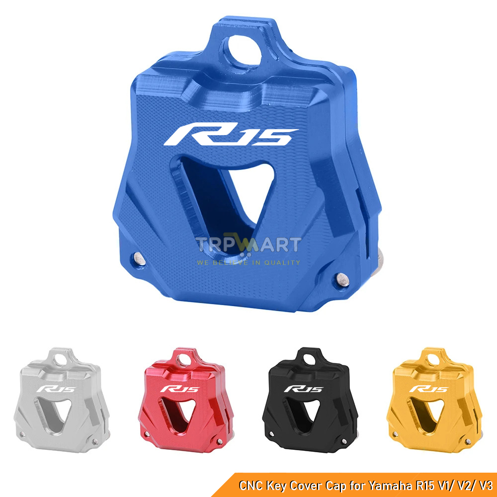 CNC Aluminum Key Keychain Cover Cap for Yamaha R15 V1/V2/V3 – Key Shell Case & Protective Fairing Kit