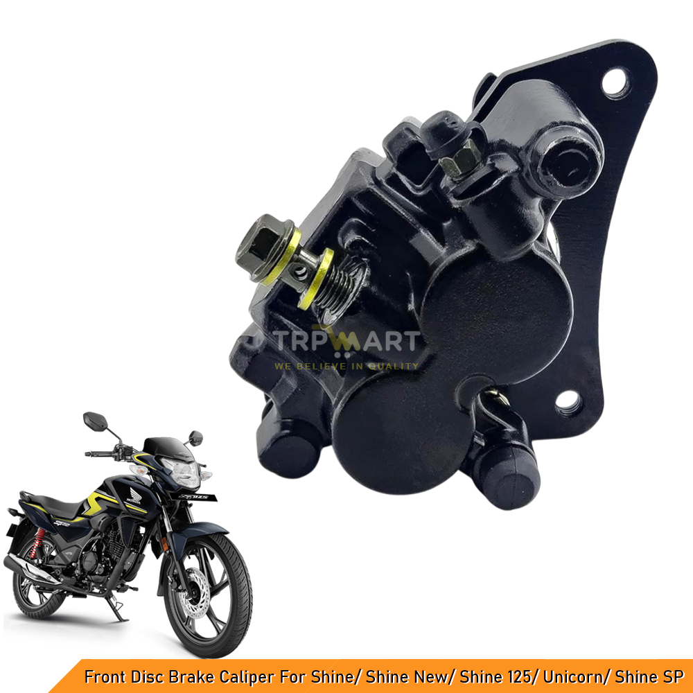 Premium Front Disc Brake Caliper Assembly Compatible for Honda Shine, Shine New, Shine 125, Unicorn, Shine SP – High-Quality Replacement Part