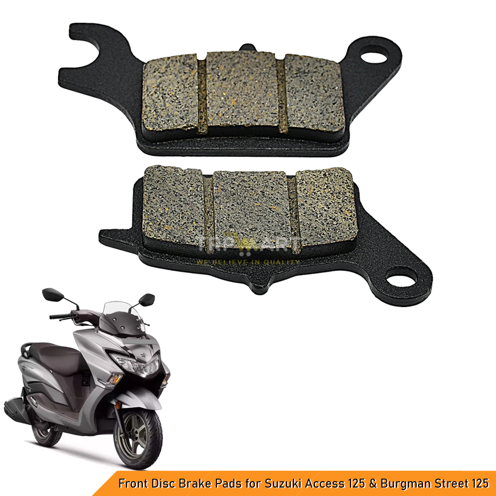 High-Performance Front Disc Brake Pads Compatible for Suzuki Access 125 & Burgman Street 125 - Enhanced Stopping Power & Durability