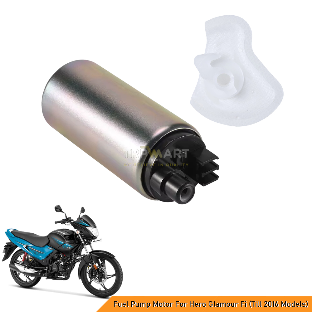 Fuel Pump Motor For Hero Glamour Fi + Free Fuel Pump Filter (Till 2016 Models) - Boost Engine Performance & Efficiency