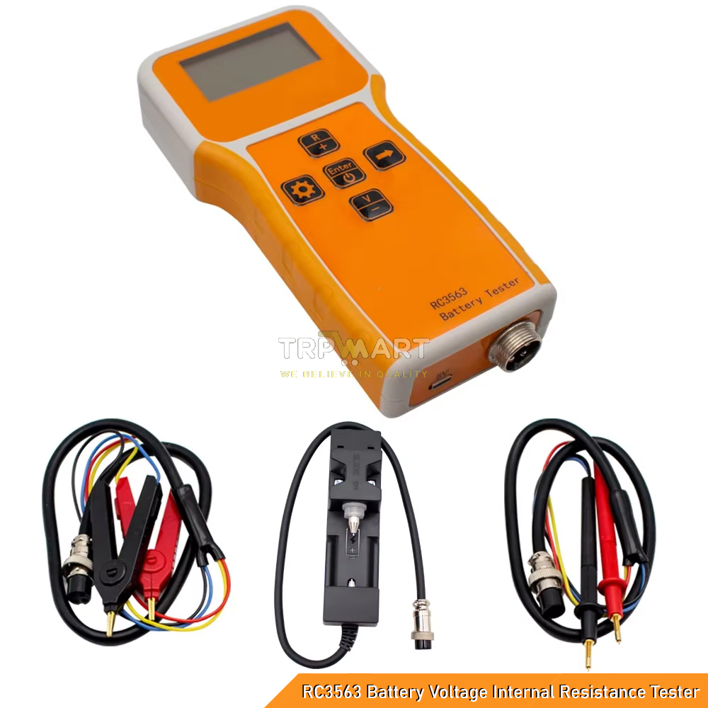 RC3563 IR Tester 200Ω 100V Handheld Portable Battery Tester, High Precision Battery Internal Resistance Tester for NMC, LFP, LiFepo4, 18650, Lithium Battery - Good Accuracy Battery IR Tester