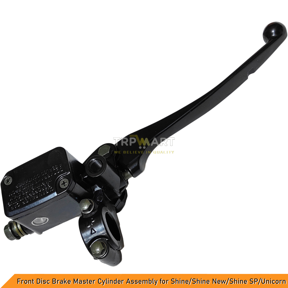 Front Disc Brake Master Cylinder Assembly for Honda Shine / Shine New / Shine SP / Unicorn (With Brake Switch) - Reliable Replacement Part