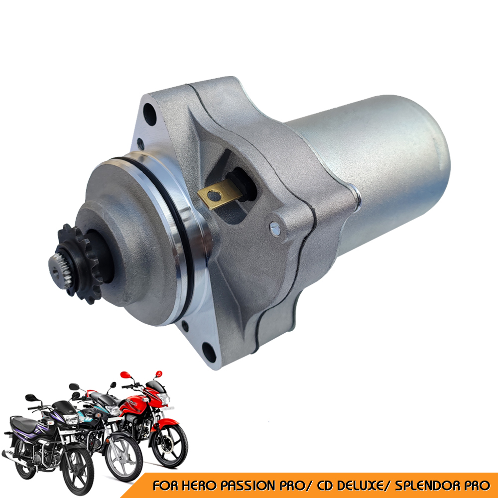 Self Starter Motor Compatible with Hero Passion Pro/ Hero CD DELUXE/ Hero Splendor Pro/ Hero Splendor NXG/ Hero Splendor Plus/ Hero HF Deluxe