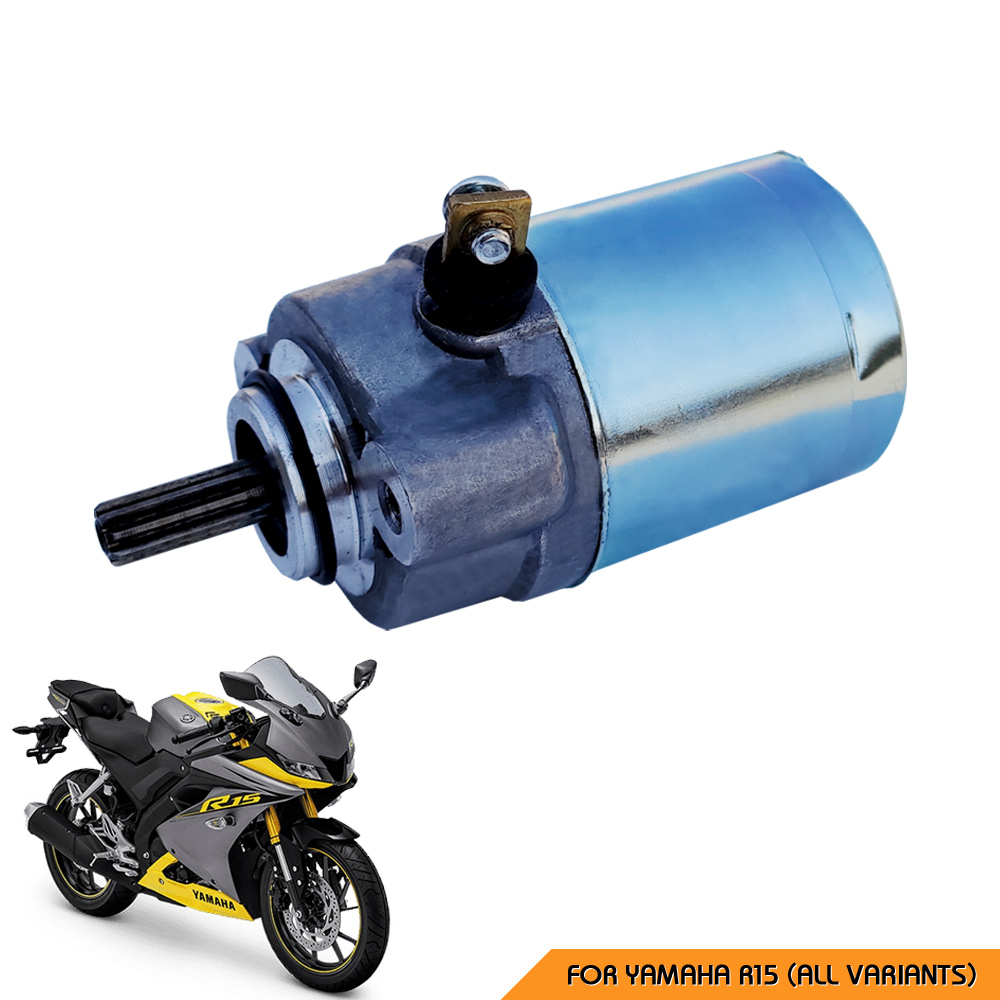 Self Starter Motor Assembly Compatible with Yamaha R15 (All Variants) - Reliable & High-Performance Starter