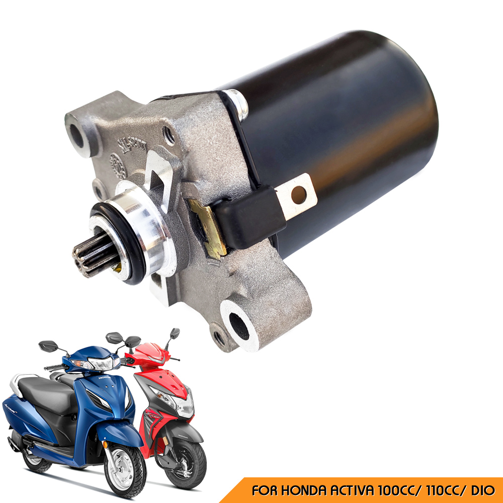 Self Starter Motor Assembly Compatible for Honda Activa 100cc/ Activa 110cc/ Activa Dio