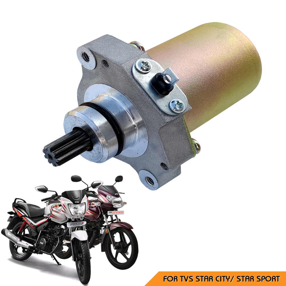 Self Starter Motor Assembly Compatible for TVS Star City/ Star Sport