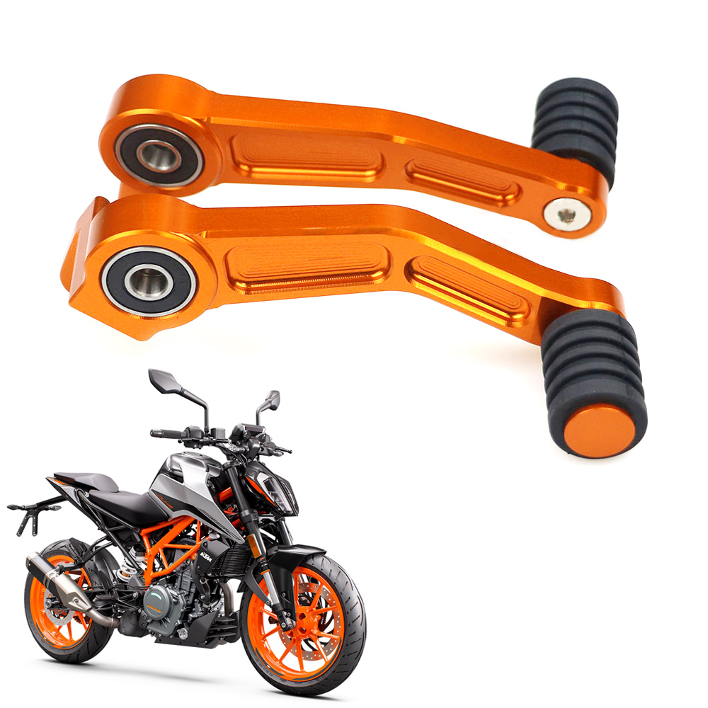 Orange Motorcycle Foot Brake Lever & Gear Shifter Shift Lever Double CNC Aluminum Pedal for KTM Duke/ KTM RC