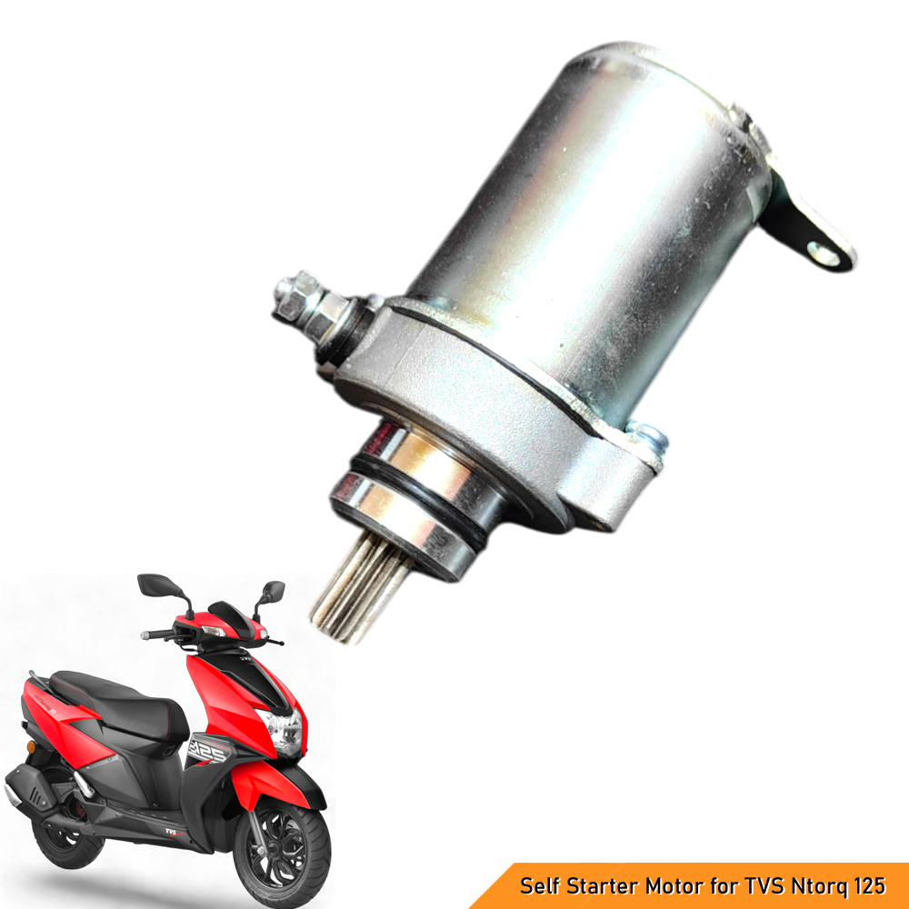 Self Starter Motor Assembly Compatible with TVS Ntorq 125 - Reliable Performance