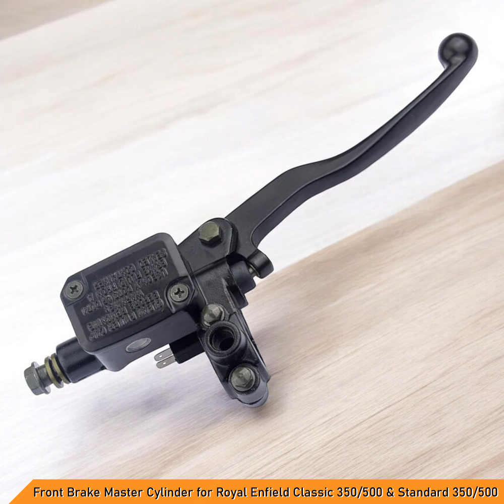 Front Disc Brake Master Cylinder Assembly for Royal Enfield Classic/Standard (BS4) - High-Quality Replacement (With Brake Switch)