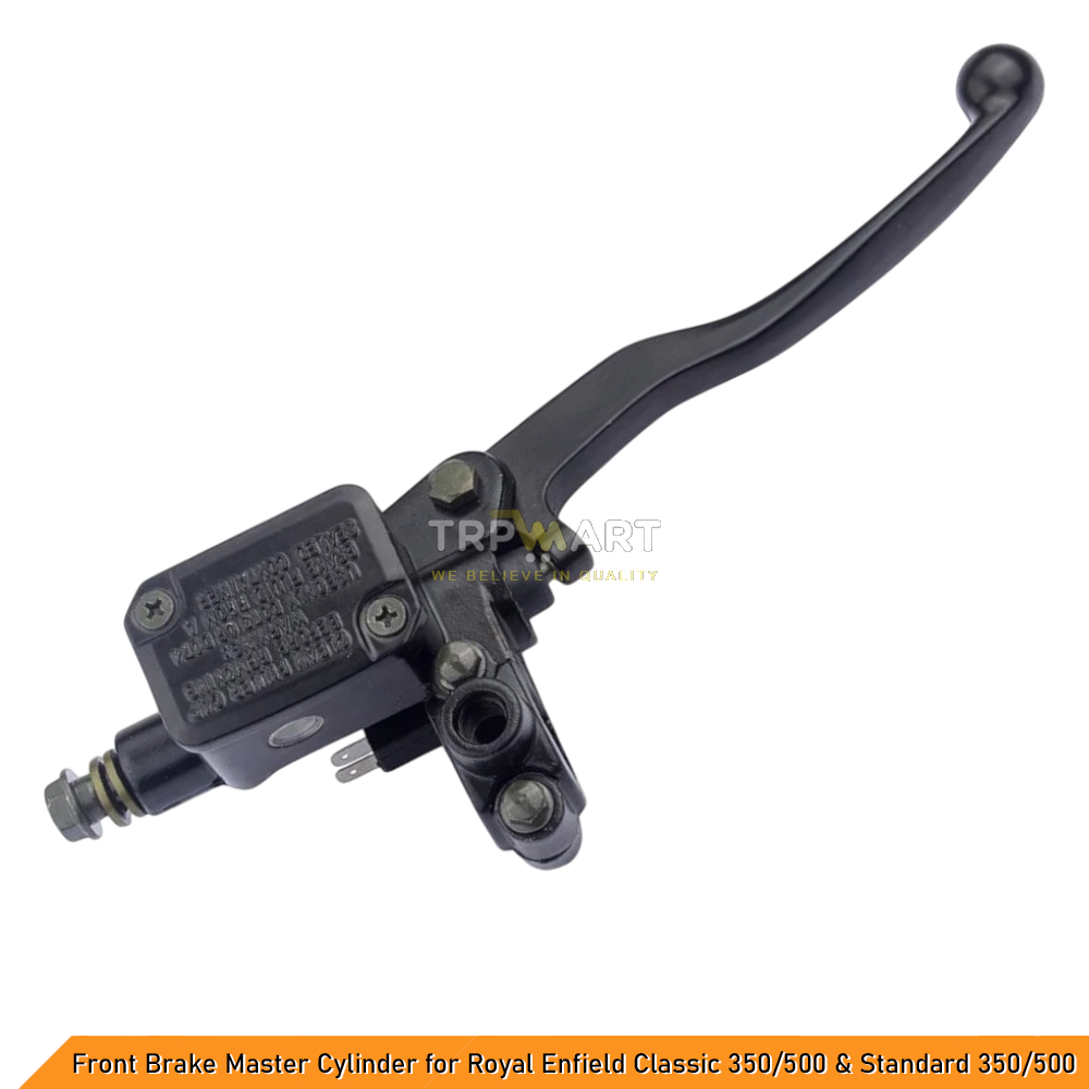 Front Disc Brake Master Cylinder Assembly for Royal Enfield Classic & Standard (BS4) - High-Quality Replacement (With Brake Switch)