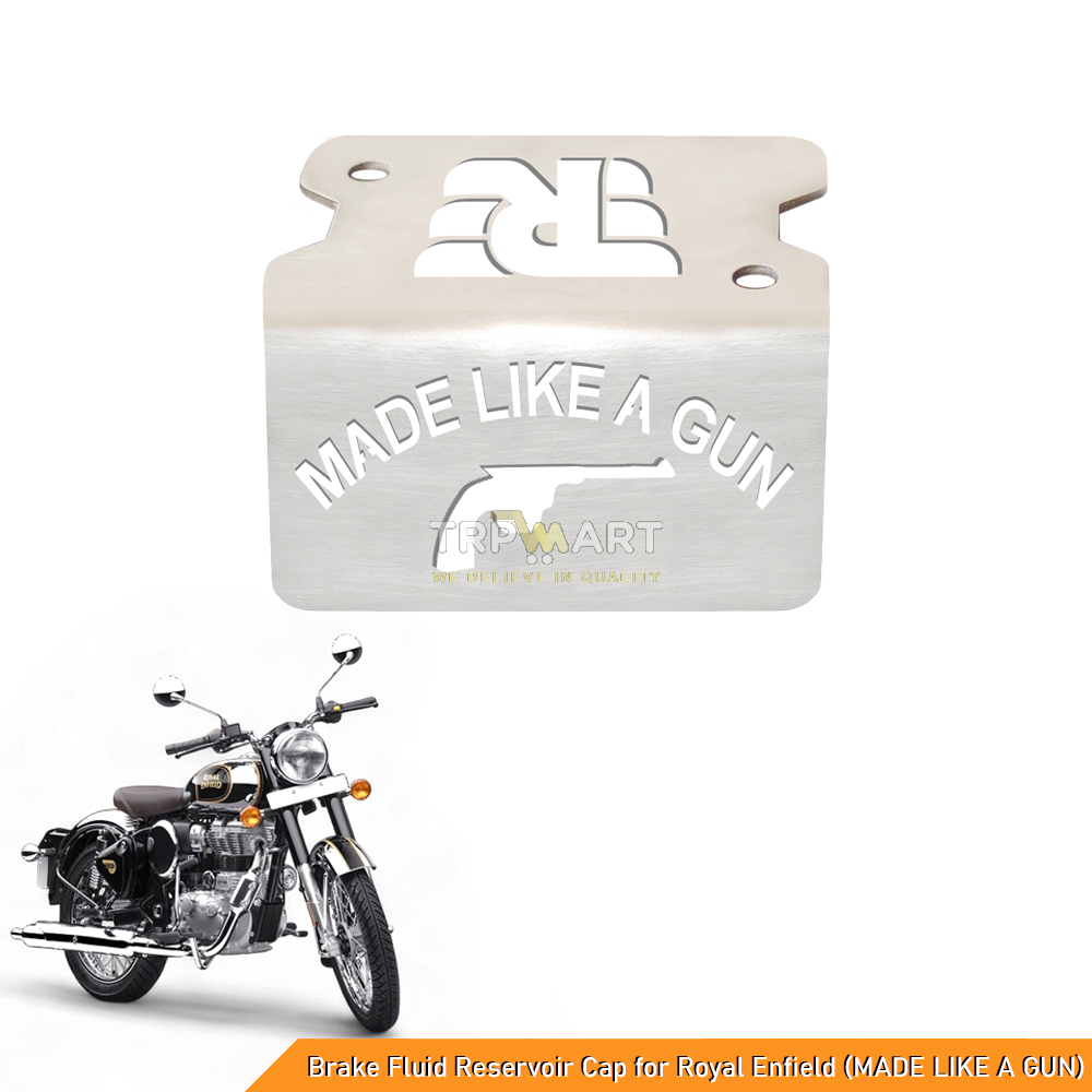 Stainless Steel Front Brake Fluid Oil Cap for Royal Enfield - MADE LIKE A GUN Edition