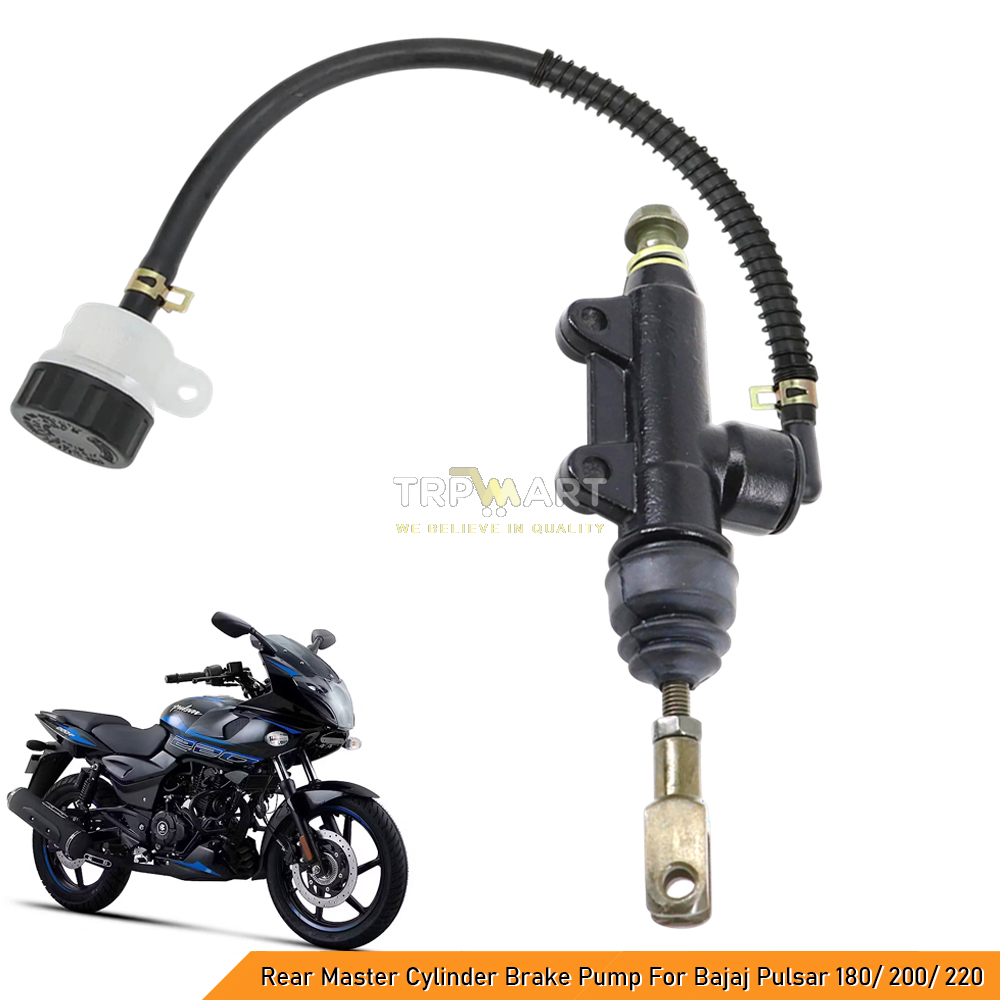 Rear Disc Brake Master Cylinder Assembly for Bajaj Pulsar 180/ 200/ 220 (All Models 2006-Present) - Premium Replacement Part