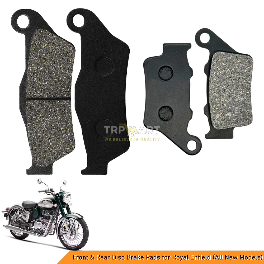 High-Performance Front & Rear Disc Brake Pads Compatible for Royal Enfield (All New Models) – Enhanced Stopping Power & Durability