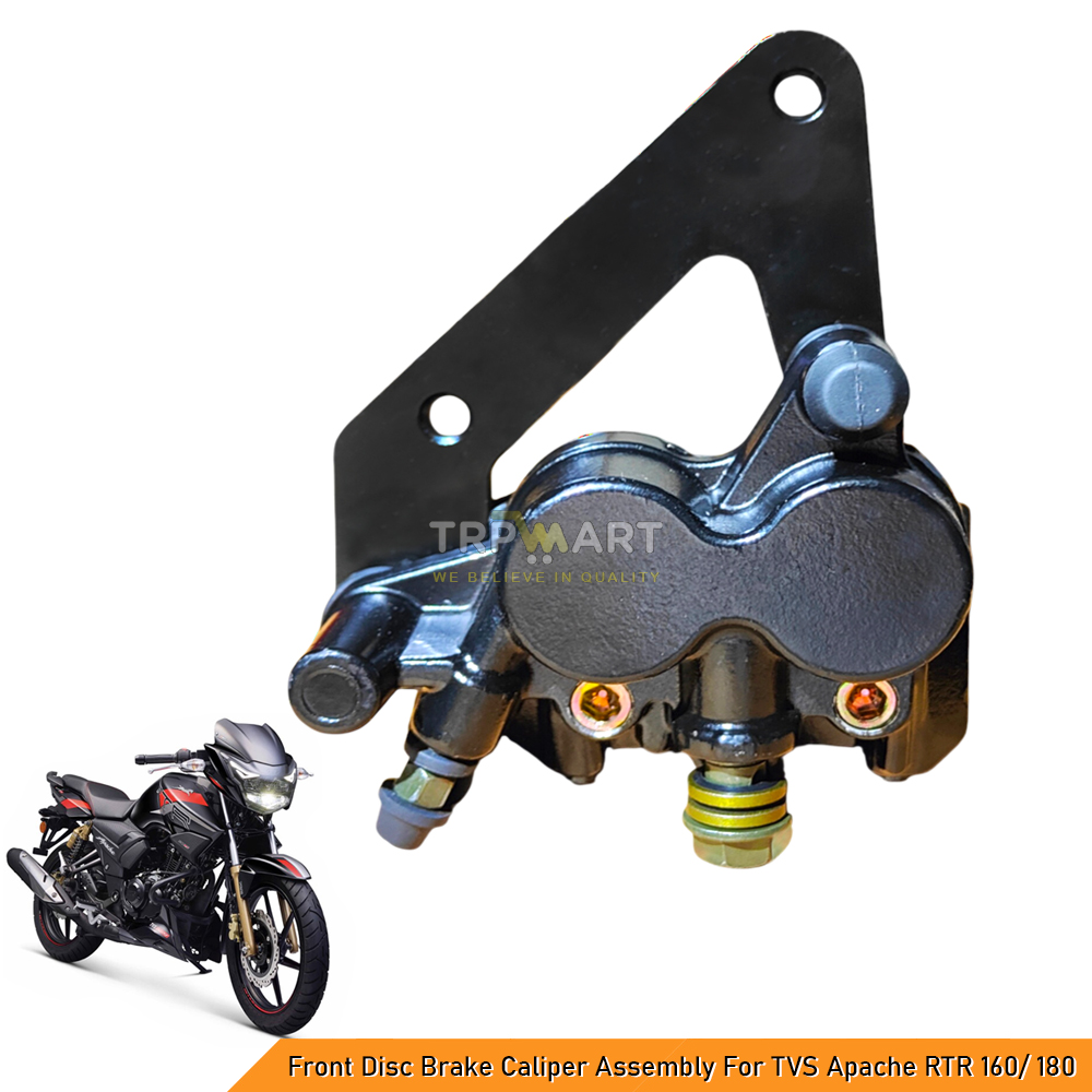 Front Disc Brake Caliper Assembly Compatible with TVS Apache RTR 160 & 180 - Premium Quality Replacement