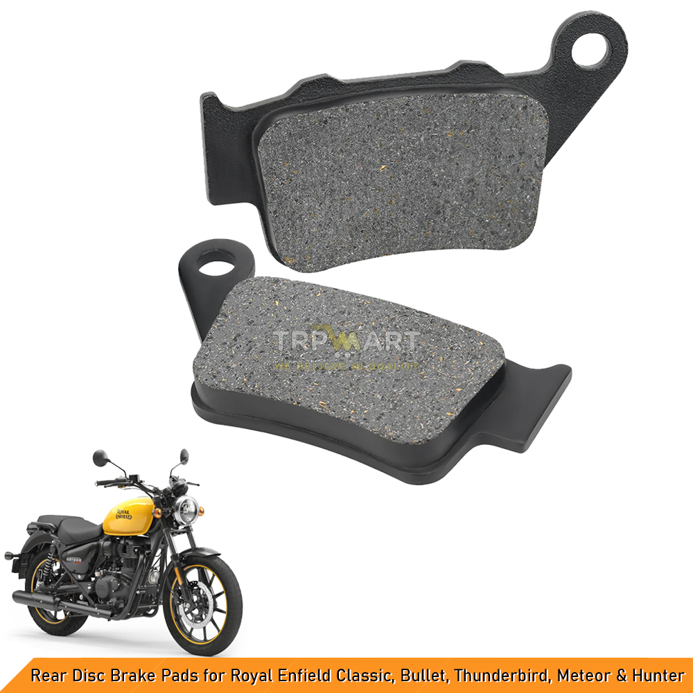High-Performance Rear Disc Brake Pads Compatible for Royal Enfield Classic, Bullet, Thunderbird, Meteor 350 & Hunter 350 - Enhanced Stopping Power & Durability (UG4)