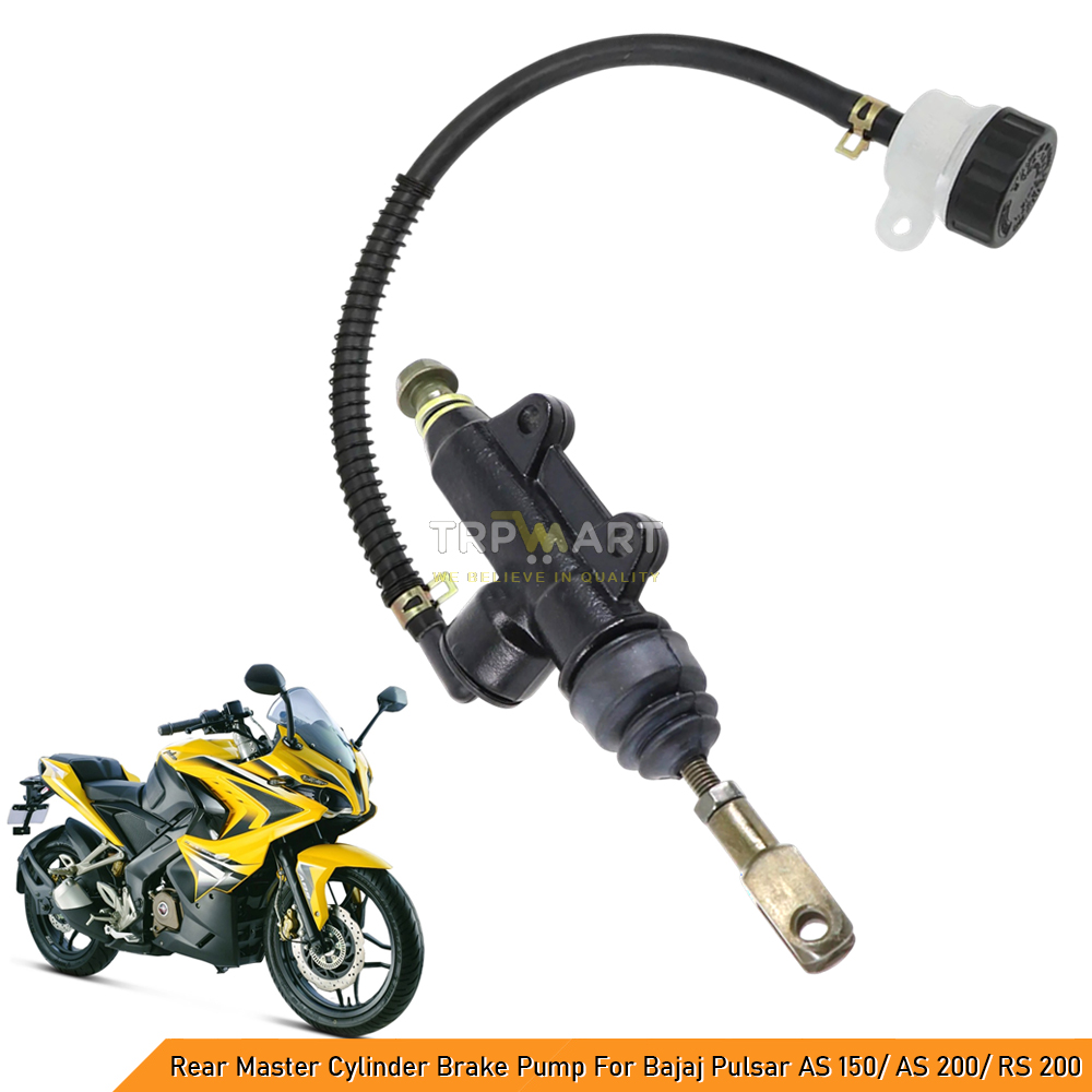 Rear Disc Brake Master Cylinder Assembly for Bajaj Pulsar AS150 / AS200 / RS200 (2006 - Present) - Premium Quality Replacement Part