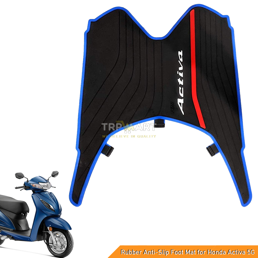 Premium Honda Activa 5G Scooter Foot Mat - Waterproof, Anti-Skid Rubber Floor Mat - Durable All-Weather Protection (Multi Color)