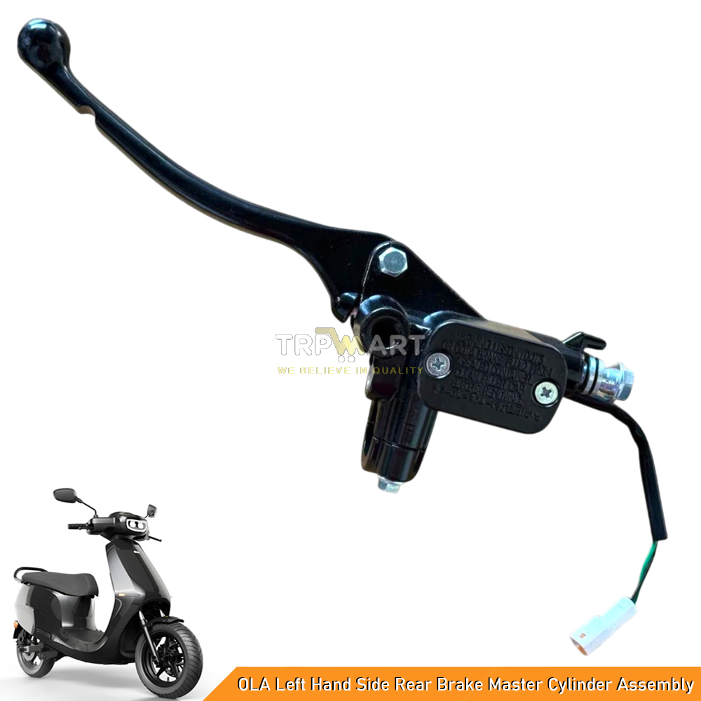 OLA Left Hand Side Rear Brake Master Cylinder Assembly with Brake Lever & Switch Compatible for Ola S1, S1 Pro Gen 1 & Gen 2 Electric Scooter