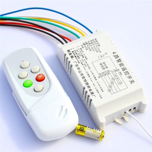 4 Ways Remote Switch Pvc Wireless Control For Light 4 Ways Remote Switch Pvc Wireless Control For Light Digital