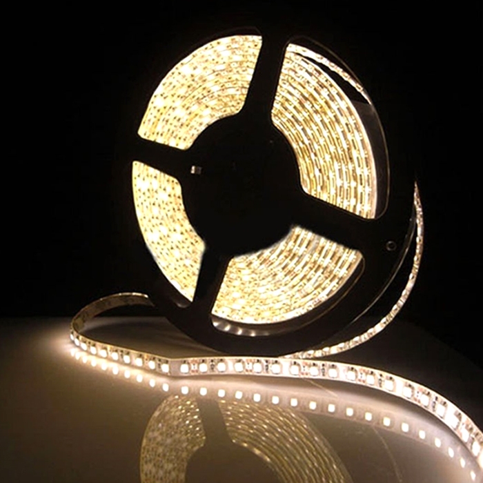 Warm White 5 Meter SMD 3528 LED Flexible Strip Tape 300 LED Light For Home Decor, Automobile, Indoor & Outdoor Lighting Rope + Free 12 Volt DC LED Driver