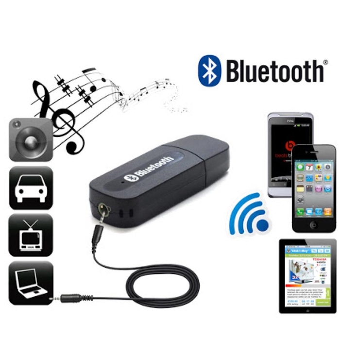 USB Bluetooth Audio Music Receiver 3.5 mm AUX Adapter Dongle For Speakers, Car, Home MP3